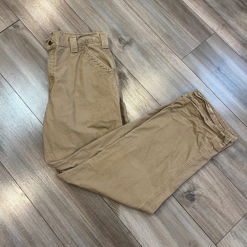 Carhartt B151 DKH Mens Dungaree Fit Canvas Carpenter Pants Tan 36x34